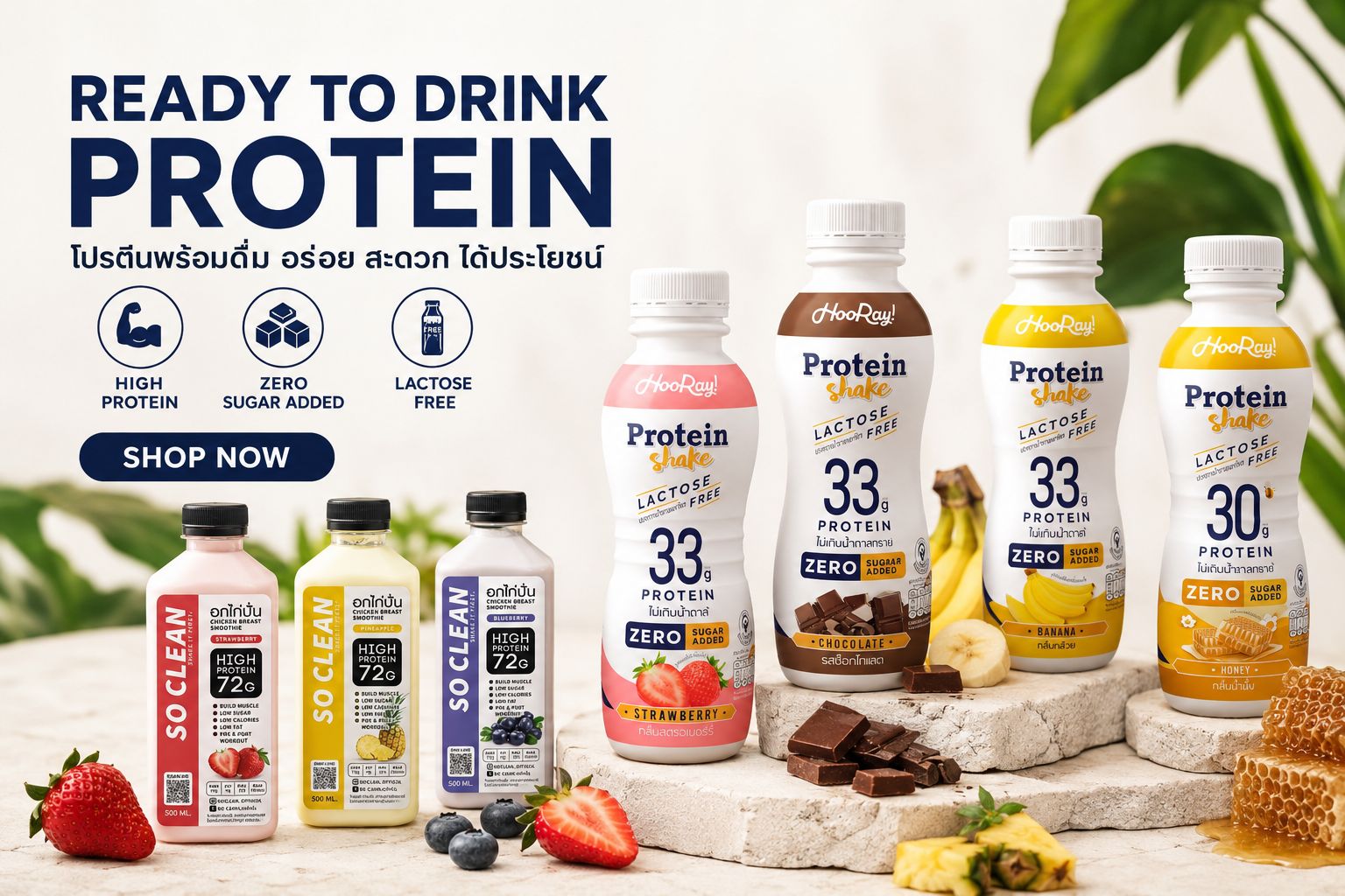 Ready-to-drink protein beverages